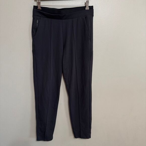 Athleta Venice pintuck pants pull on straight leg black size small - Picture 2 of 8